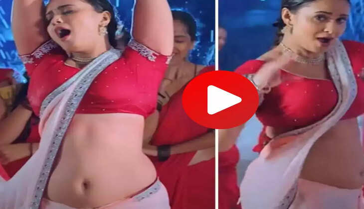 Bhojpuri Video: भोजपुरी एक्ट्रेस का लाल साड़ी में मटकाया अपना हॉट फिगर, वीडियो वायरल