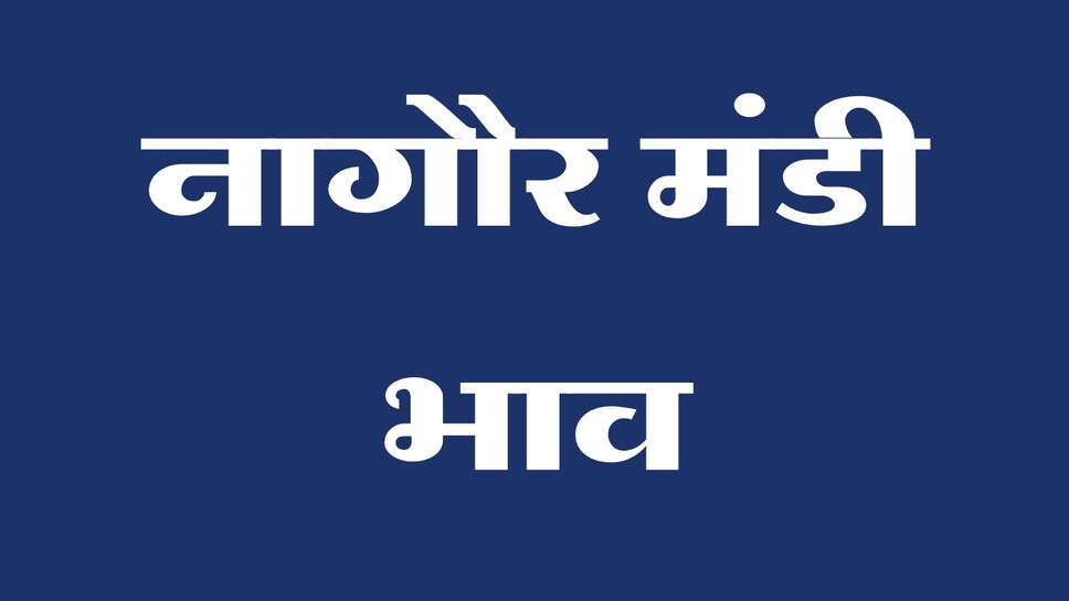 नागौर मंडी भाव 24 सितंबर 2026: मूंग और इसबगोल में तेजी, चना में नरमी
