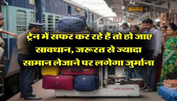 Indian Railways : ट्रेन में सफर कर रहे हैं तो हो जाए सावधान, जरूरत से ज्यादा सामान लेजाने पर लगेगा जुर्माना