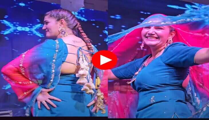 Sapna Chaudhary Dance : सपना चौधरी ने सिर पर चुन्नी रख हिलाया भारी फिगर, फैंस करने लगे विडियों रिकॉर्ड