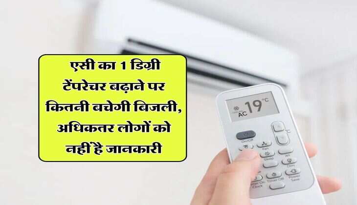 Electricity Bill : एसी का 1 डिग्री टेंपरेचर बढ़ाने पर कितनी बचेगी बिजली, अधिकतर लोगों को नहीं है जानकारी