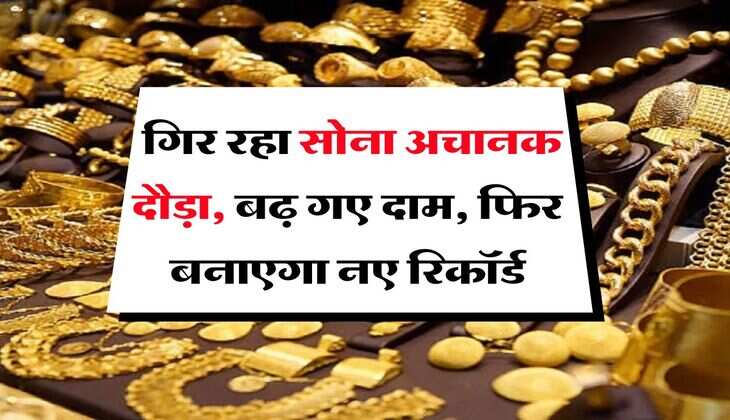 MCX Gold Rate Hike : गिर रहा सोना अचानक दौड़ा, बढ़ गए दाम, फिर बनाएगा नए रिकॉर्ड