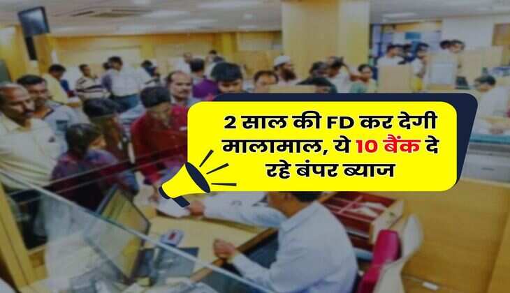 2 साल की FD कर देगी मालामाल, ये 10 बैंक दे रहे बंपर ब्याज