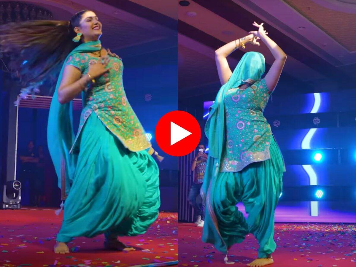 Sapna Choudhary Dance : रंगीन लाइटों के बीच झूम झूमकर नाची सपना बोली- तनै छाती कै लगा लूं जले
