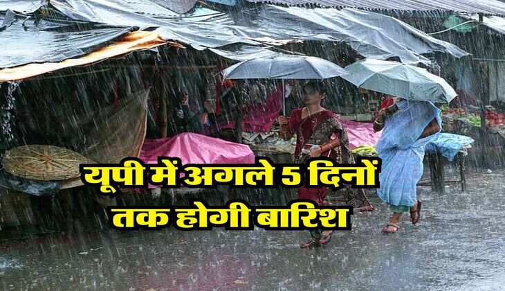 UP Weather : यूपी में अगले 5 दिनों तक होगी बारिश, मौसम विभग ने 40 जिलों में जारी किया बारिश का अलर्ट