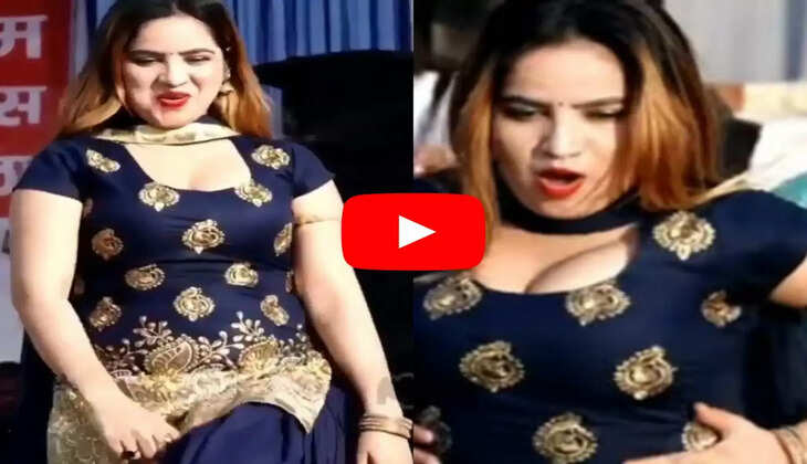 preeti lathwal ने लाल सूट में स्लोली स्लोली हिलाया अपना हैवी फिगर