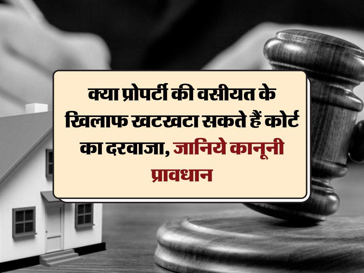 property will : क्या प्रोपर्टी की वसीयत के खिलाफ खटखटा सकते हैं कोर्ट का दरवाजा, जानिये कानूनी प्रावधान