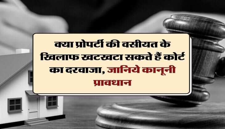 property will : क्या प्रोपर्टी की वसीयत के खिलाफ खटखटा सकते हैं कोर्ट का दरवाजा, जानिये कानूनी प्रावधान