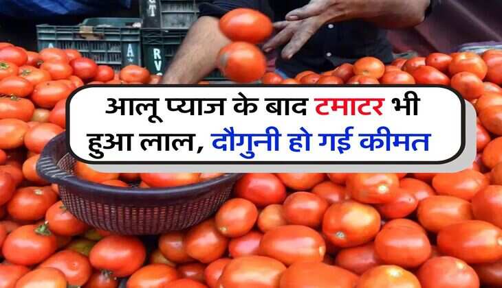 Vegetable Price Hike : आलू प्याज के बाद टमाटर भी हुआ लाल, दौगुनी हो गई कीमत