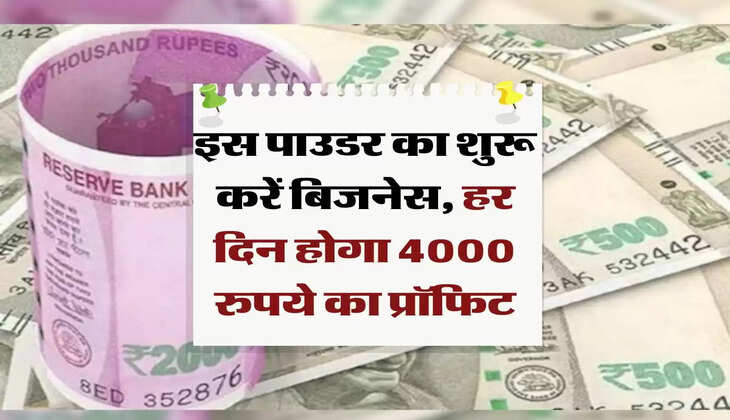Business Idea: इस पाउडर का शुरू करें बिजनेस, हर दिन होगा 4000 रुपये का प्रॉफिट