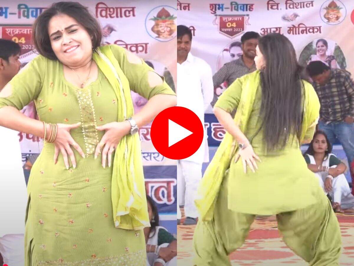 Haryanvi Dance : स्टेज पर डांस के दौरान आरसी उपाध्याय ने किए प्यार भरे इशारे, देख 60 की उम्र के बूढ़ों में भी आया जोश