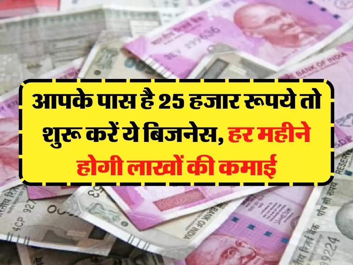 Business Idea: आपके पास है 25 हजार रूपये तो शुरू करें ये बिजनेस, हर महीने होगी लाखों की कमाई