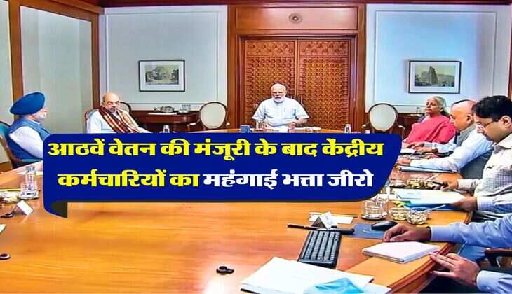 DA allowance : आठवें वेतन की मंजूरी के बाद केंद्रीय कर्मचारियों का महंगाई भत्ता जीरो, जानिये क्या है नियम