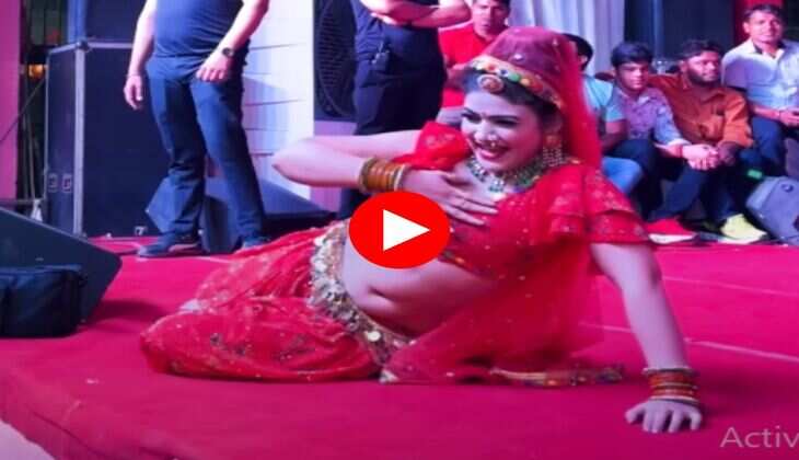 Gori Nagori Dance : गोरी नागोरी ने बैक पर हाथ रख लगाए बैक टू बैक ठुमके, बढ़ गई लोगों की धक धक