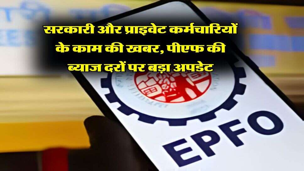 Employees : सरकारी और प्राइवेट कर्मचारियों के काम की खबर, पीएफ की ब्याज दरों पर बड़ा अपडेट