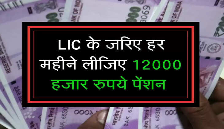 LIC के जरिए हर महीने लीजिए 12000 हजार रुपये पेंशन 