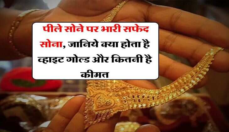 &nbsp;Gold Rate : पीले सोने पर भारी सफेद सोना, जानिये क्या होता है व्हाइट गोल्ड और कितनी है कीमत