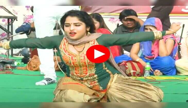 Haryanvi Dance : 23 की उम्र में मुस्कान बेबी ने हसीन अदाओं से किया दीवाना, फर्राटेदार हिलाई कमर