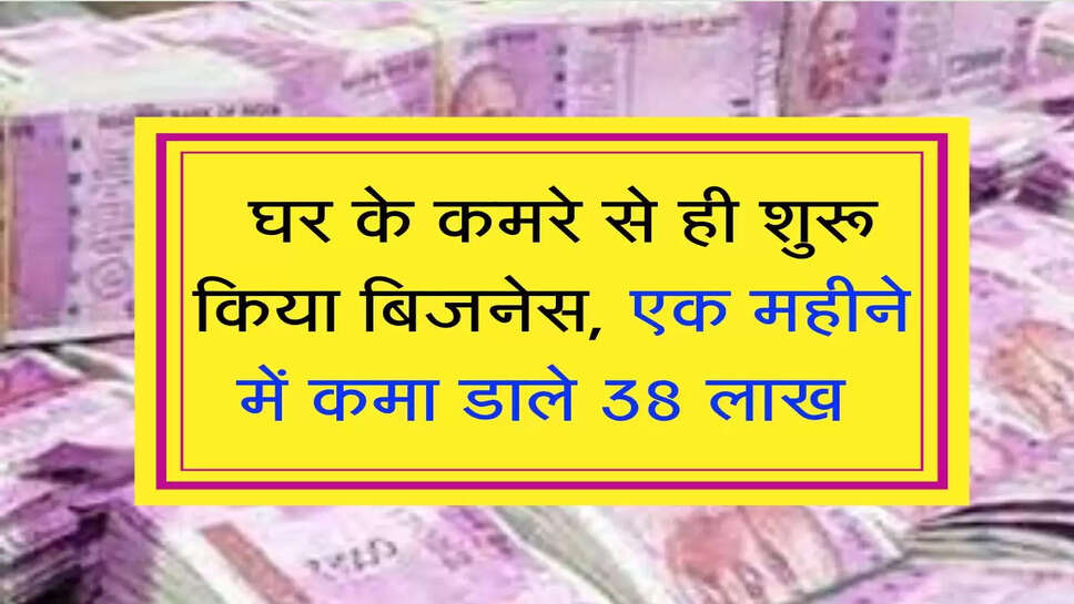 Business Idea: घर के कमरे से ही शुरू किया बिजनेस, एक महीने में कमा डाले 38 लाख&nbsp;