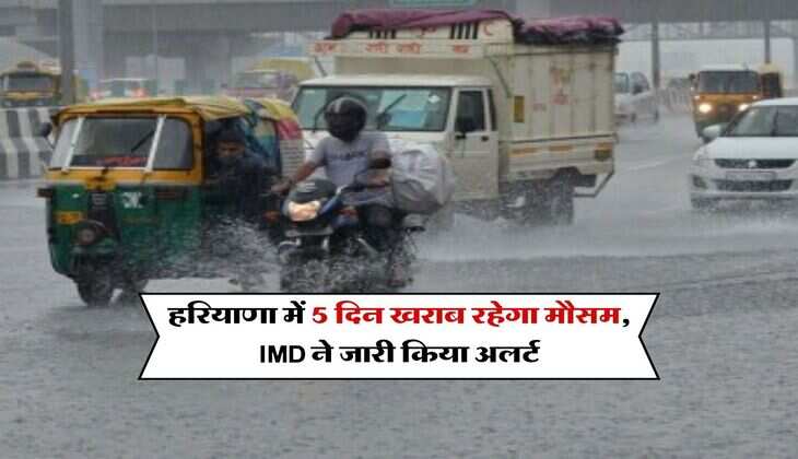 Haryana Weather : हरियाणा में 5 दिन खराब रहेगा मौसम, IMD ने जारी किया अलर्ट