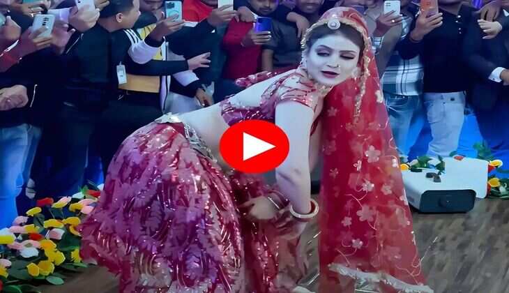 Gori Nagori Dance : 90 डिग्री झूककर गोरी नागोरी ने लगाए ठुमके, घाघरा चौली में दिखाया जवानी का जोश