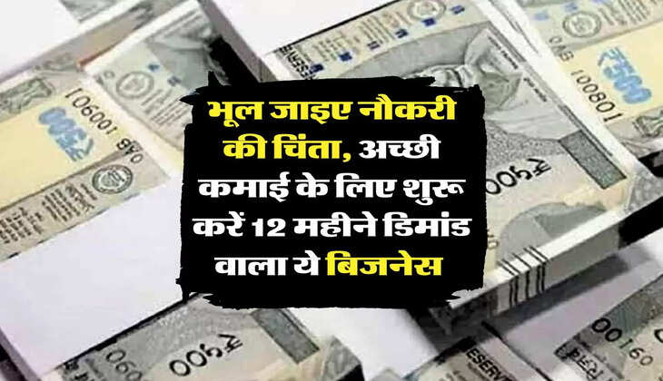 Business Idea : भूल जाइए नौकरी की चिंता, अच्छी कमाई के लिए शुरू करें 12 महीने डिमांड वाला ये बिजनेस 