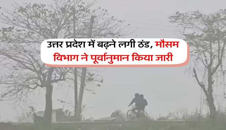 UP Weather : उत्तर प्रदेश में बढ़ने लगी ठंड, मौसम विभाग ने पूर्वानुमान किया जारी