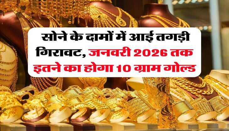 Gold Rate : सोने के दामों में आई तगड़ी गिरावट, जनवरी 2026 तक इतने का होगा 10 ग्राम गोल्ड
