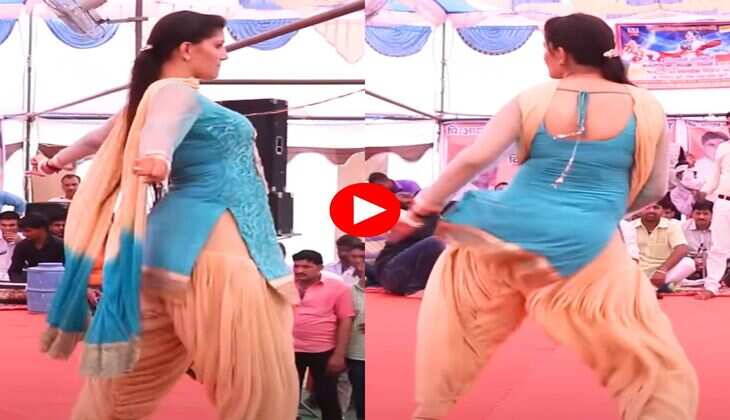 Sapna Choudhary Dance : स्टेज पर ऐसी थिरकीं सपना चौधरी, फिटिड सूट सलवार में स्लोली स्लोली लचकाई कमर