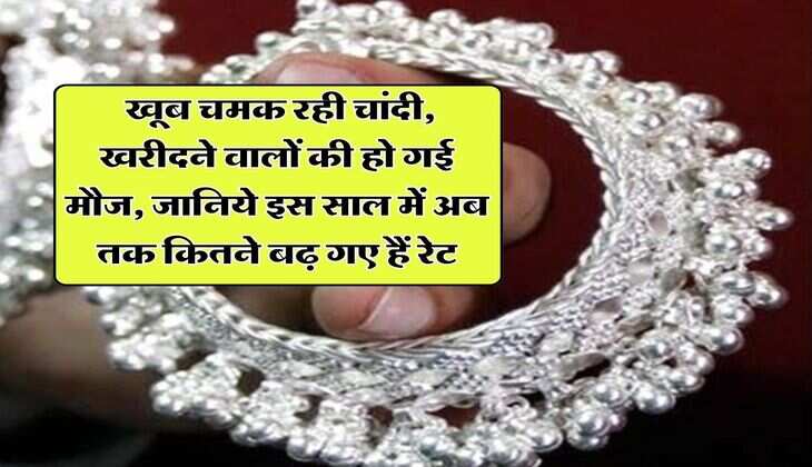 Silver Price : खूब चमक रही चांदी, खरीदने वालों की हो गई मौज, जानिये इस साल में अब तक कितने बढ़ गए हैं रेट