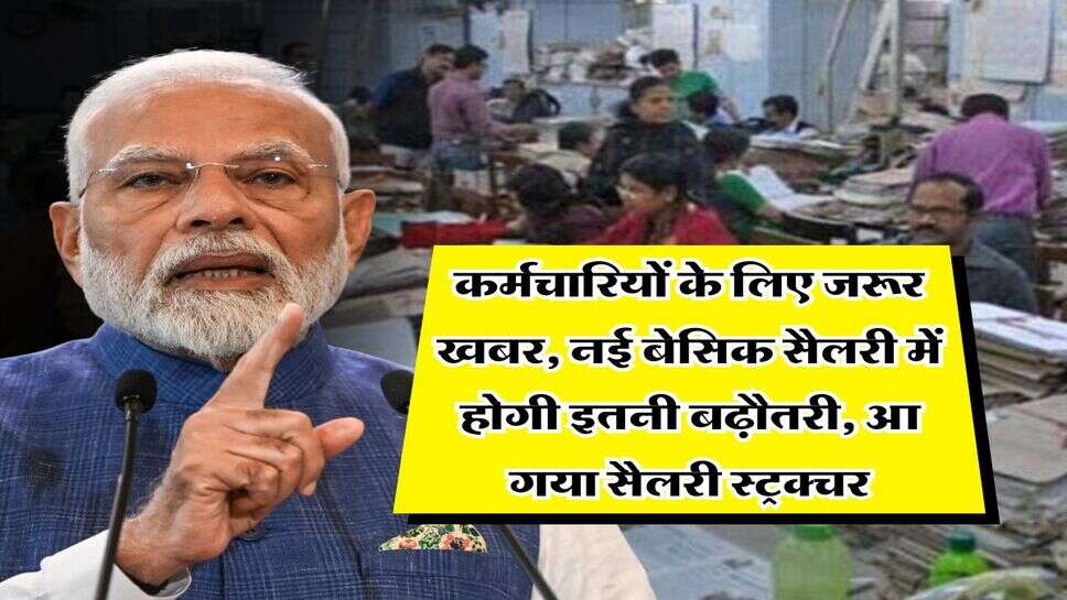 8th CPC Salary Calculator : कर्मचारियों के लिए जरूर खबर, नई बेसिक सैलरी में होगी इतनी बढ़ौतरी, आ गया सैलरी स्ट्रक्चर&nbsp;