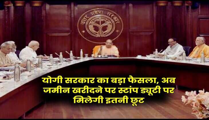 UP News : योगी सरकार का बड़ा फैसला, अब जमीन खरीदने पर स्टांप ड्यूटी पर मिलेगी इतनी छूट