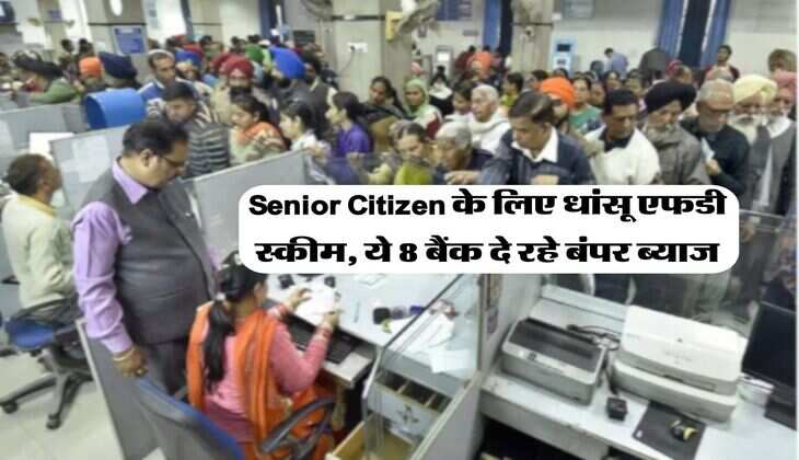 Senior Citizen के लिए धांसू एफडी स्कीम, ये 8 बैंक दे रहे बंपर ब्याज