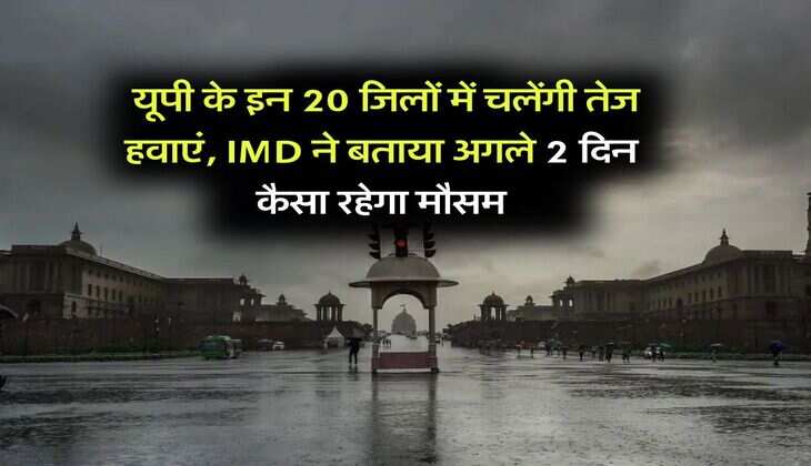 UP ka Mausam : यूपी के इन 20 जिलों में चलेंगी तेज हवाएं, IMD ने बताया अगले 2 दिन कैसा रहेगा मौसम