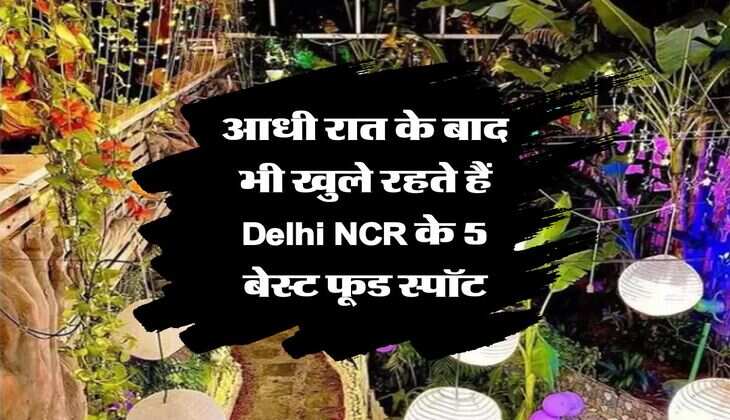 आधी रात के बाद भी खुले रहते हैं Delhi NCR के 5 बेस्ट फूड स्पॉट