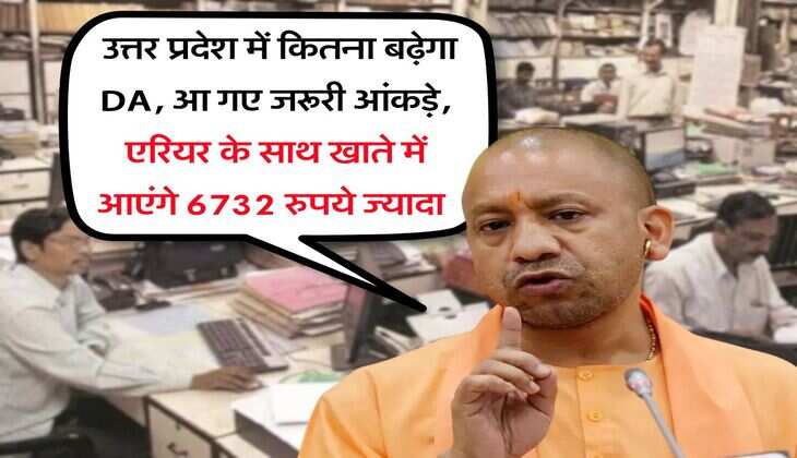 UP DA hike : उत्तर प्रदेश में कितना बढ़ेगा DA, आ गए जरूरी आंकड़े, एरियर के साथ खाते में आएंगे 6732 रुपये ज्यादा 