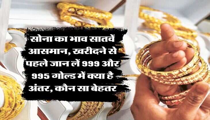 Gold Purity : सोना का भाव सातवें आसमान, खरीदने से पहले जान लें 999 और 995 गोल्ड में क्या है अंतर, कौन सा बेहतर