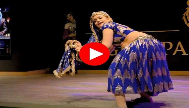 Gori Nagori Dance : घाघरा चोली पहनकर गोरी नागोरी ने स्टेज पर मचाया धमाल, ठुमकों से लूटी महफिल