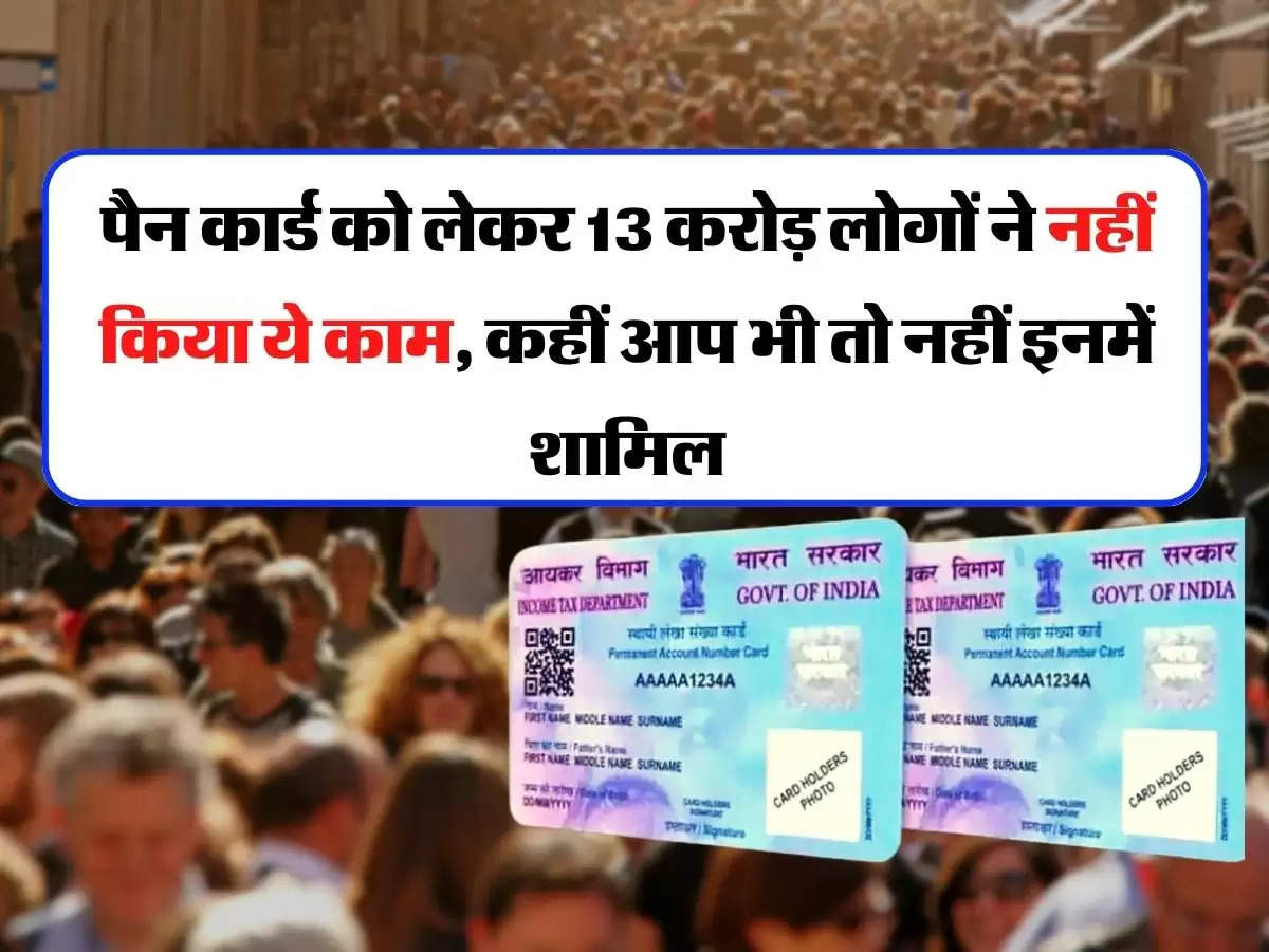 Pan Card - पैन कार्ड को लेकर 13 करोड़ लोगों ने नहीं किया ये काम, कहीं आप भी तो नहीं इनमें शामिल