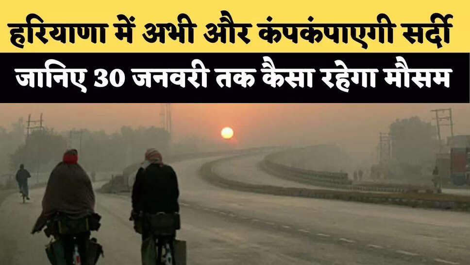 हरियाणा में अभी और कंपकंपाएगी सर्दी, &nbsp;जानिए 30 जनवरी तक कैसा रहेगा मौसम