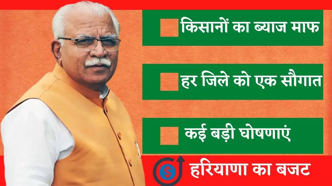 मुख्यमंत्री मनोहर लाल ने पेश की HARYANA का बजट 2022