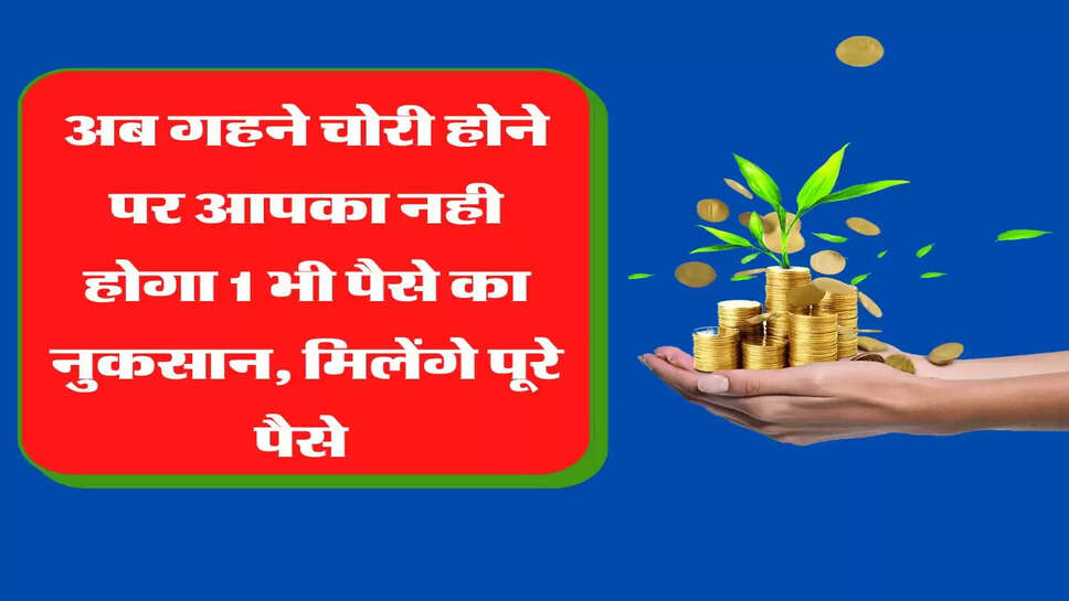 अब गहने चोरी होने पर आपका नही होगा 1 भी पैसे का नुकसान, मिलेंगे पूरे पैसे&nbsp;