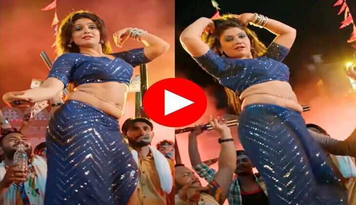 Gori Nagori Dance : गोरी नागोरी ने घाघरा चोली में काटा गदर, लचकती कमर पर लट्टू हुए लोग