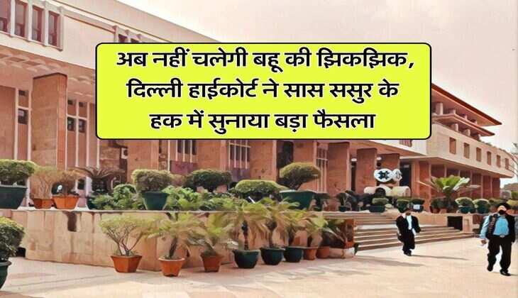 Delhi High Court : अब नहीं चलेगी बहू की झिकझिक, दिल्ली हाईकोर्ट ने सास ससुर के हक में सुनाया बड़ा फैसला