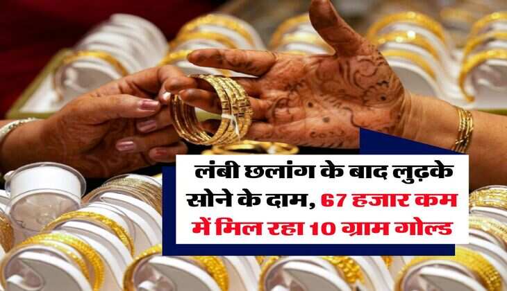 Gold Price 15 September : लंबी छलांग के बाद लुढ़के सोने के दाम, 67 हजार कम में मिल रहा 10 ग्राम गोल्ड