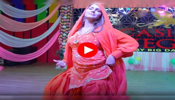 Sapna Choudhary Dance : सिर पर चुन्नी रख सपना चौधरी चली मोरनी सी चाल, एक्सप्रेशन पर फिदा हुई जनता