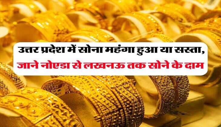 UP Gold Price : उत्तर प्रदेश में सोना महंगा हुआ या सस्ता, जाने नोएडा से लखनऊ तक सोने के दाम
