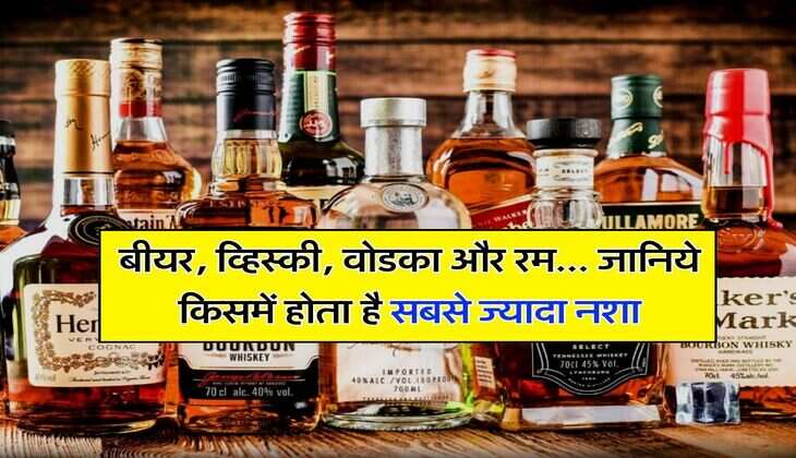 Beer Wine : बीयर, व्हिस्की, वोडका और रम... जानिये किसमें होता है सबसे ज्यादा नशा 