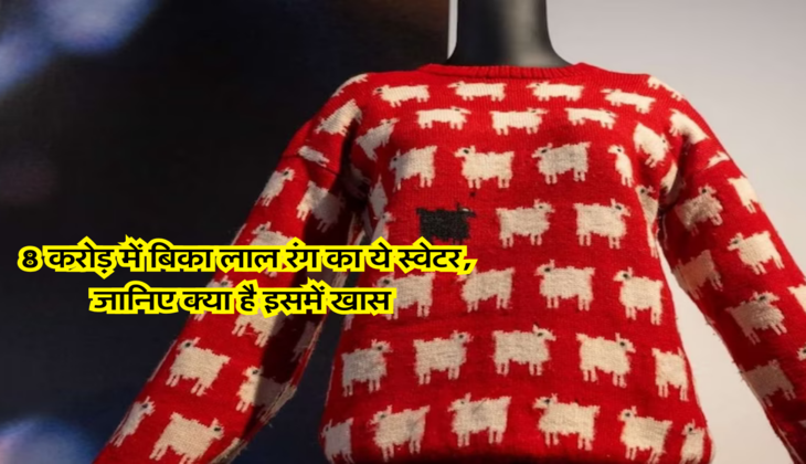 8 करोड़ में बिका लाल रंग का ये स्वेटर, जानिए क्या है इसमें खास 