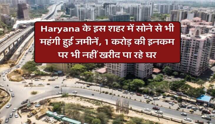 Haryana के इस शहर में सोने से भी महंगी हुई जमीनें, 1 करोड़ की इनकम पर भी नहीं खरीद पा रहे घर